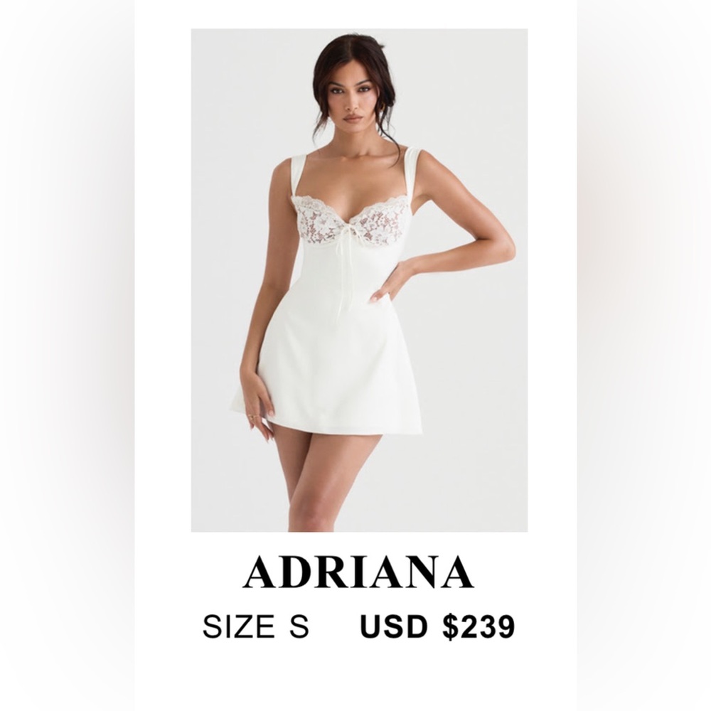 House of CB - Adriana White Dress Size Small